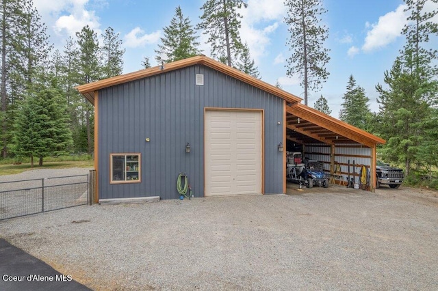 695 W Keva Ln, Athol, ID 83801 - garage featuring a detached garage and driveway