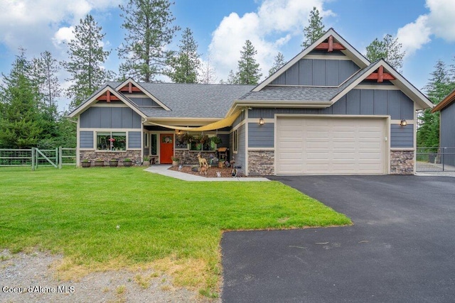 695 W Keva Ln, Athol, ID 83801 - craftsman inspired home featuring stone siding, board and batten siding, and asphalt driveway