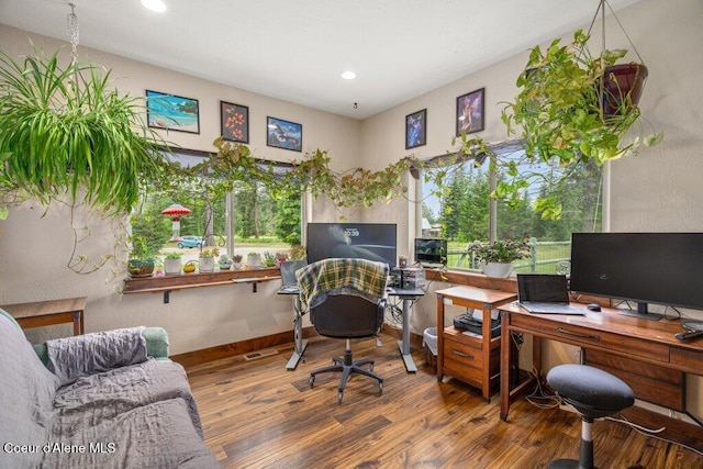 695 W Keva Ln, Athol, ID 83801 - office space featuring wood finished floors and recessed lighting