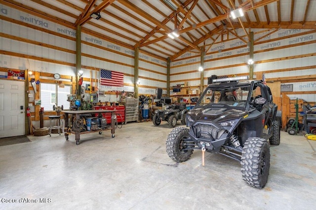 695 W Keva Ln, Athol, ID 83801 - garage featuring a workshop area