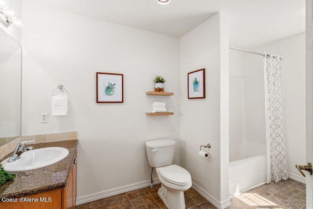 310 N Promenade Loop # 210, Post Falls, ID 83854 - bathroom featuring vanity and shower / bathtub combination with curtain