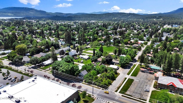 917 N Boyer Ave, Sandpoint, ID 83864 - drone / aerial view of a mountain backdrop