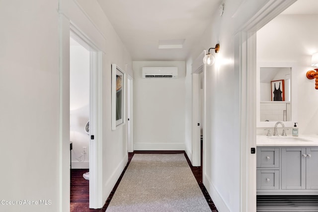 917 N Boyer Ave, Sandpoint, ID 83864 - hallway with a sink and a wall mounted AC