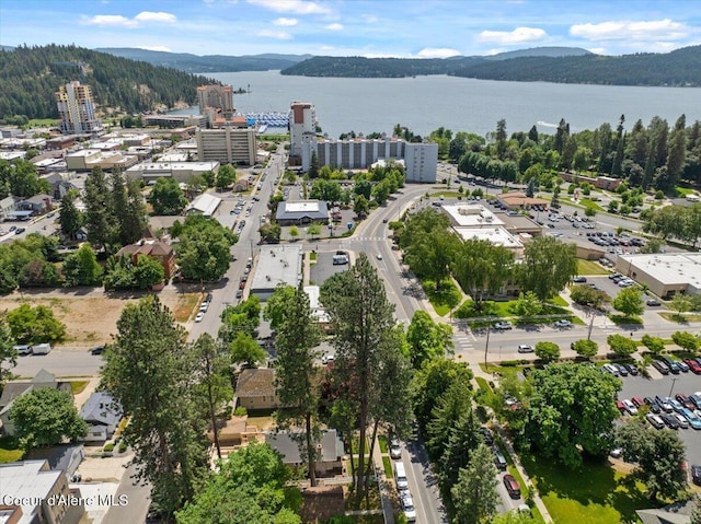 602 N Government Way, Coeur Dalene, ID 83814 - bird's eye view of a water and mountain view