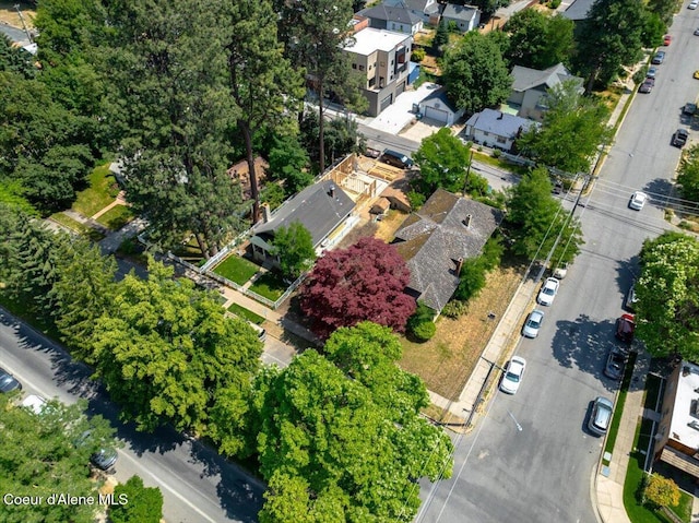602 N Government Way, Coeur Dalene, ID 83814 - aerial overview of property's location with nearby suburban area