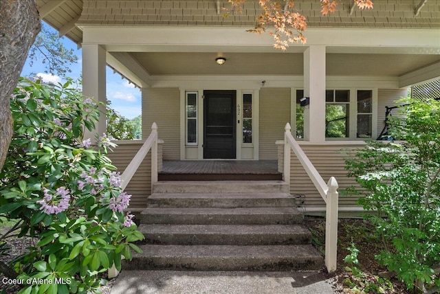 602 N Government Way, Coeur Dalene, ID 83814 - entrance to property featuring covered porch
