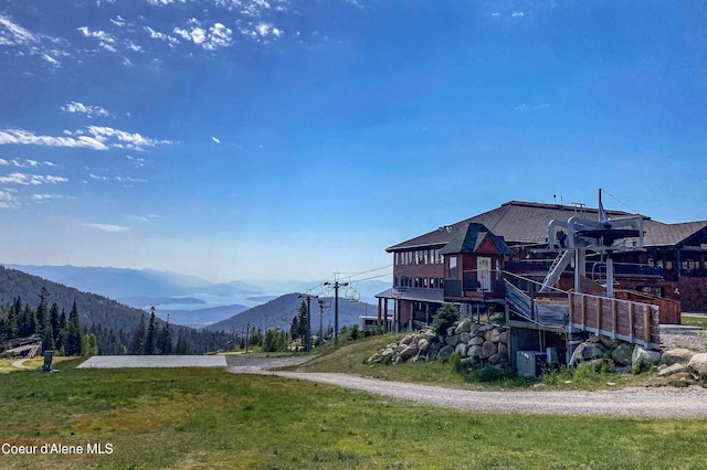 677 Telemark Rd Unit 1, Sandpoint, ID 83864 - view of green lawn with a mountain view