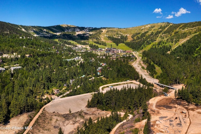 677 Telemark Rd Unit 1, Sandpoint, ID 83864 - view of mountain backdrop featuring a heavily wooded area