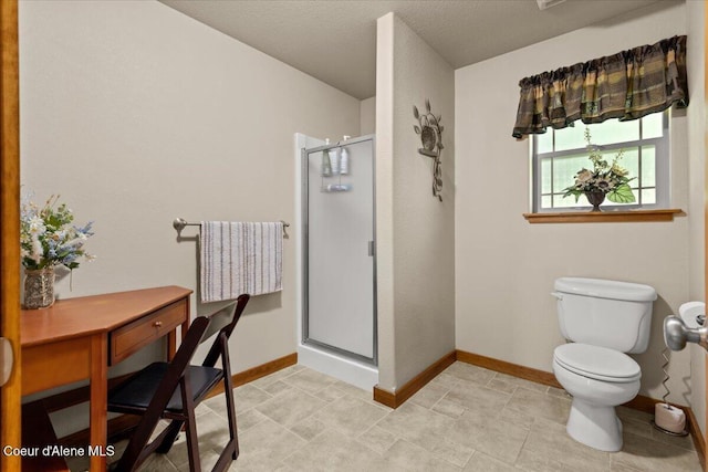 438 Berry Hl, Cocolalla, ID 83813 - bathroom featuring a stall shower and toilet