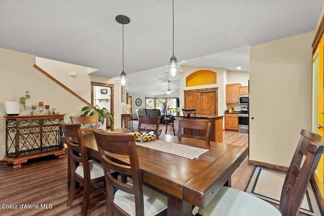 438 Berry Hl, Cocolalla, ID 83813 - dining room featuring light wood-type flooring