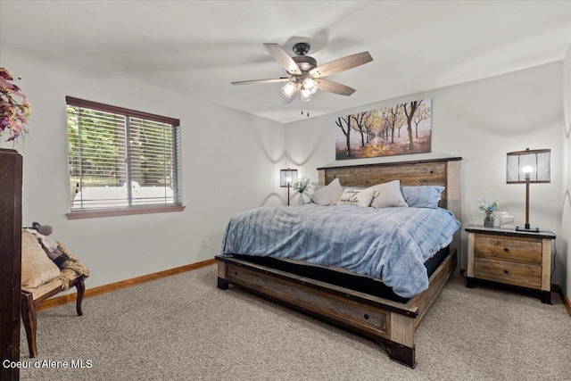 438 Berry Hl, Cocolalla, ID 83813 - carpeted bedroom with baseboards and ceiling fan