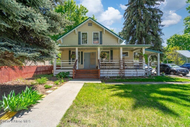 610 W Emma Ave, Coeur Dalene, ID 83814 - view of front of property with a porch and a front yard