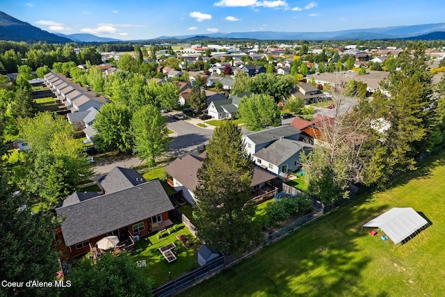 1625 Sequoia, Sandpoint, ID 83864 - aerial perspective of suburban area featuring a mountain backdrop