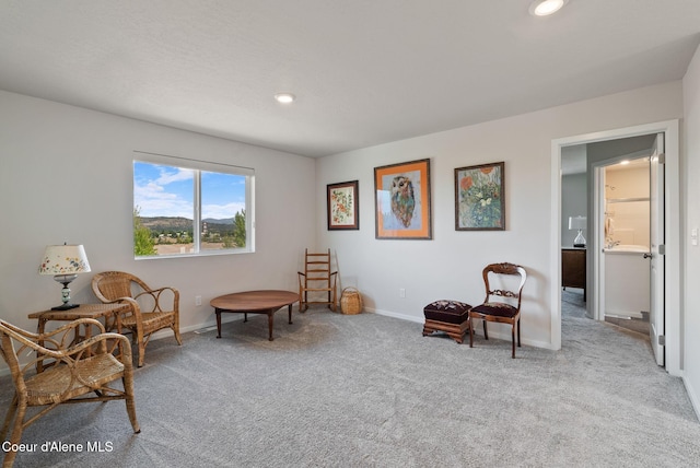 2962 N Swainson Ln, Liberty Lake, WA 99019 - living area featuring carpet and recessed lighting