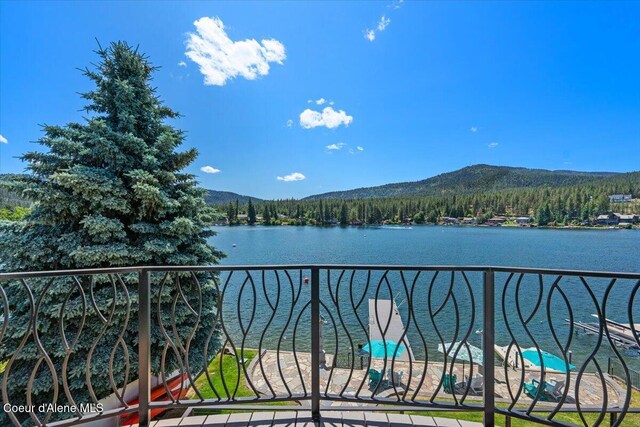 1922 E Rodkey Dr, Post Falls, ID 83854 - water view featuring a mountainous background