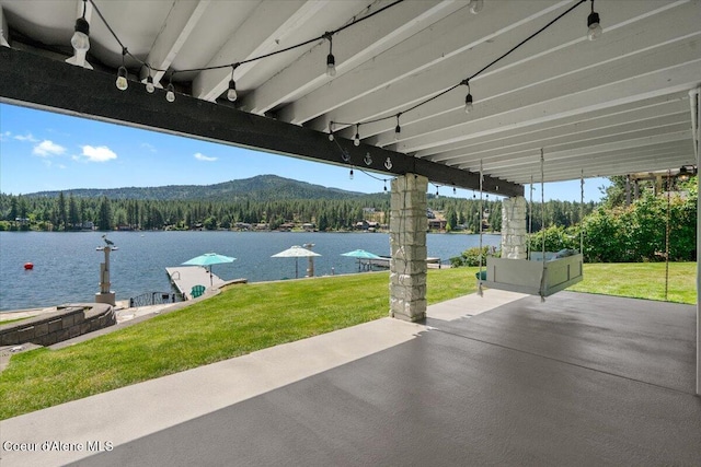 1922 E Rodkey Dr, Post Falls, ID 83854 - view of patio / terrace with a water view