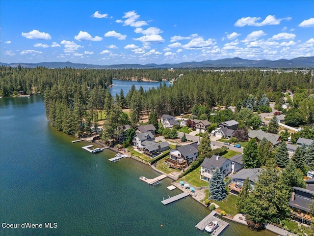 1922 E Rodkey Dr, Post Falls, ID 83854 - aerial view of a water and mountain view