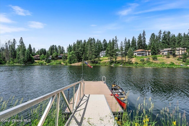 11667 N Eastshore Dr, Hayden, ID 83835 - dock area featuring a water view