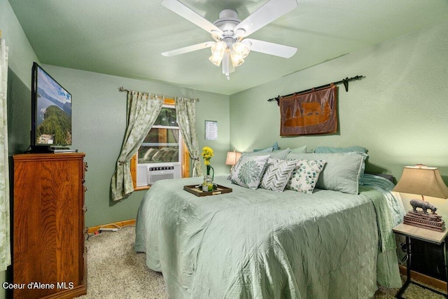 20264 Coeur Dalene River Rd, Kingston, ID 83839 - bedroom with cooling unit and a ceiling fan