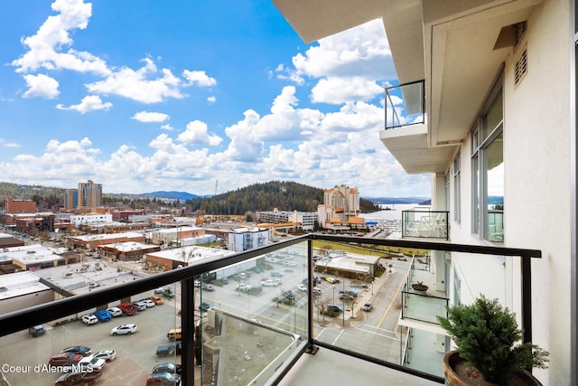 201 N 1st St # 1006, Coeur Dalene, ID 83814 - balcony with a view of city and a mountain view