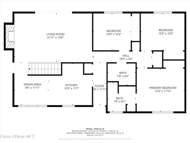 1750 N Havichur Loop, Post Falls, ID 83854 - view of property floor plan