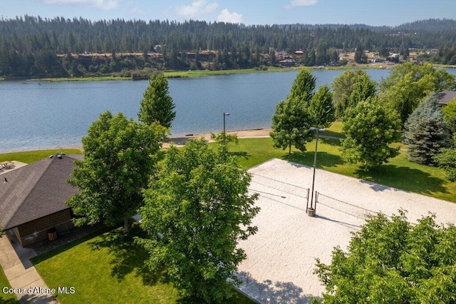 4583 Greenchain Loop Unit 5, Coeur Dalene, ID 83814 - water view with a heavily wooded area