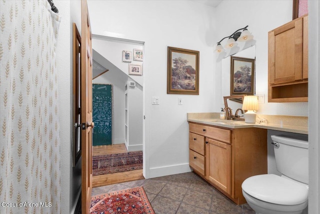 14250 W Sunmeadow Rd, Worley, ID 83876 - full bathroom featuring vanity, tile patterned floors, and curtained shower