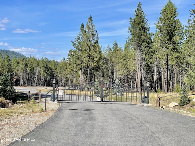 LOT3 Werre Rd, Rathdrum, ID 83858 - view of road featuring a gate and a forest view