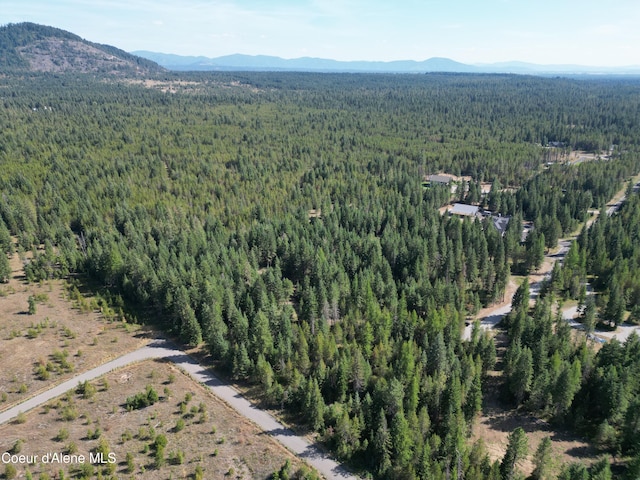 LOT3 Werre Rd, Rathdrum, ID 83858 - aerial overview of property's location with a forest and a mountainous background
