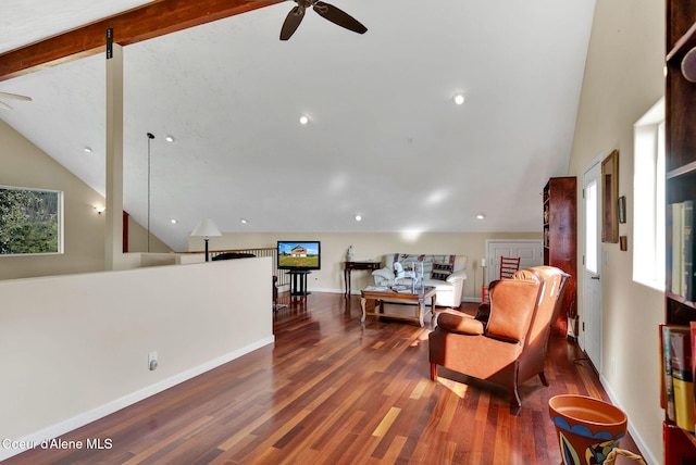 1600 Shepherd Rd, Saint Maries, ID 83861 - living room with a ceiling fan, wood finished floors, and recessed lighting
