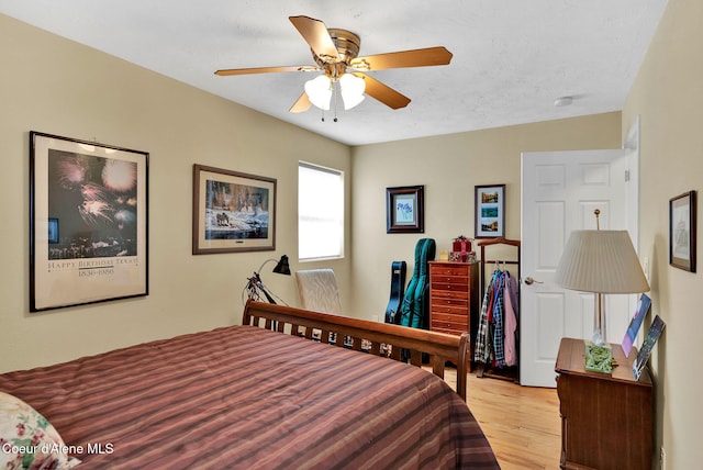 1600 Shepherd Rd, Saint Maries, ID 83861 - bedroom featuring light wood-style floors and ceiling fan