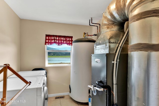 1600 Shepherd Rd, Saint Maries, ID 83861 - utility room featuring independent washer and dryer and water heater