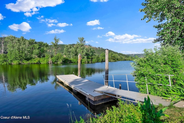 1600 Shepherd Rd, Saint Maries, ID 83861 - dock area with a water view and a forest view