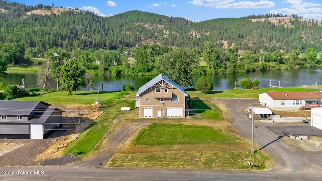 1600 Shepherd Rd, Saint Maries, ID 83861 - view from above of property with a water and mountain view