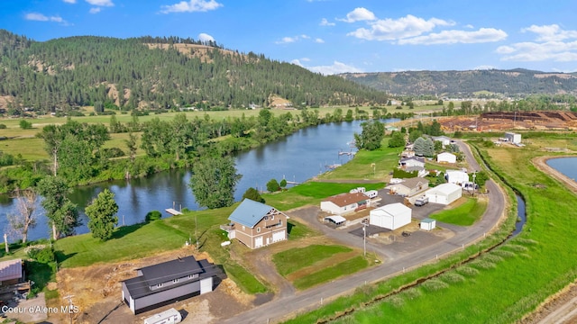 1600 Shepherd Rd, Saint Maries, ID 83861 - aerial view of property's location featuring a water and mountain view and a forest