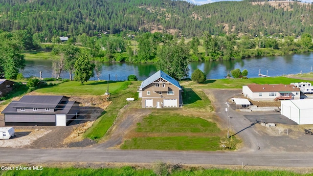 1600 Shepherd Rd, Saint Maries, ID 83861 - view from above of property featuring a water and mountain view