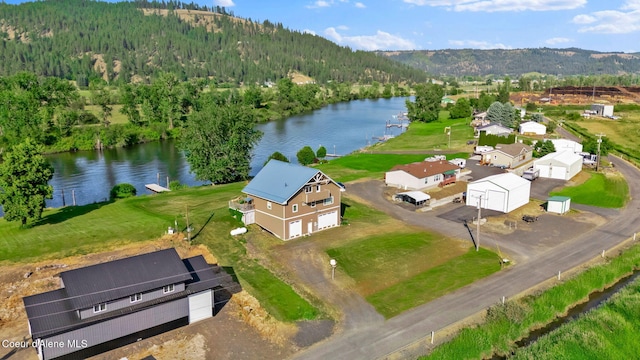 1600 Shepherd Rd, Saint Maries, ID 83861 - aerial view of a water and mountain view and a heavily wooded area