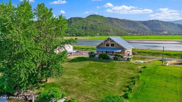 1600 Shepherd Rd, Saint Maries, ID 83861 - view from above of property featuring a water and mountain view