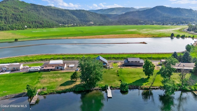 1600 Shepherd Rd, Saint Maries, ID 83861 - drone / aerial view of a water and mountain view and a golf course