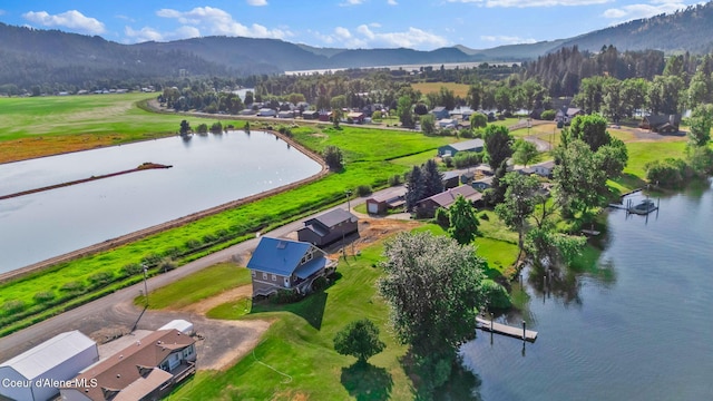 1600 Shepherd Rd, Saint Maries, ID 83861 - aerial perspective of suburban area with a water and mountain view