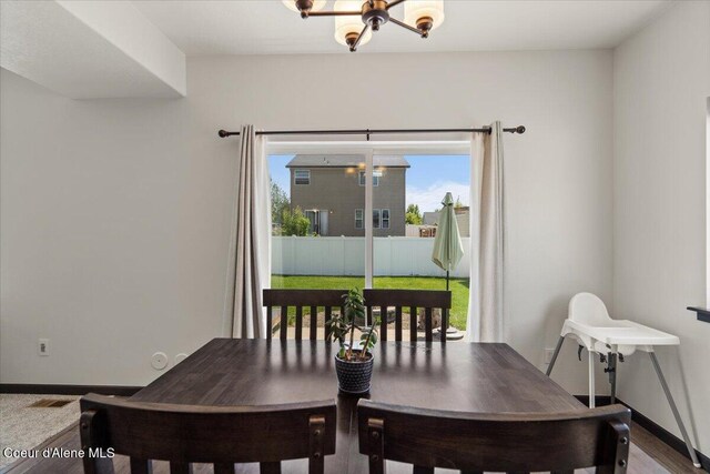1824 E Warbler Ln, Post Falls, ID 83854 - dining room featuring baseboards