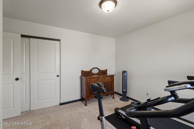 1824 E Warbler Ln, Post Falls, ID 83854 - workout area featuring light colored carpet and baseboards