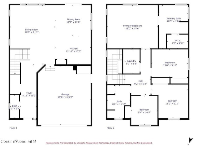 1824 E Warbler Ln, Post Falls, ID 83854 - view of room layout