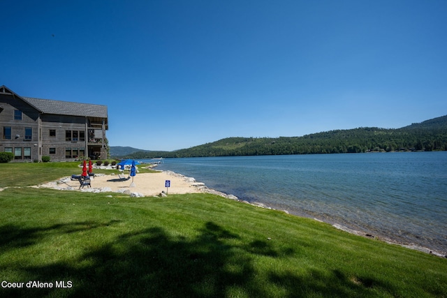 653 Dover Bay Pkwy Unit 101, Dover, ID 83825 - water view featuring a mountainous background