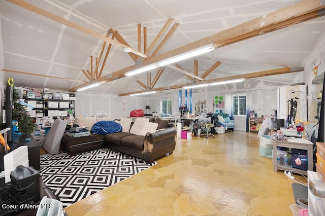 172 Wyatt Ln, Spirit Lake, ID 83869 - living room with lofted ceiling