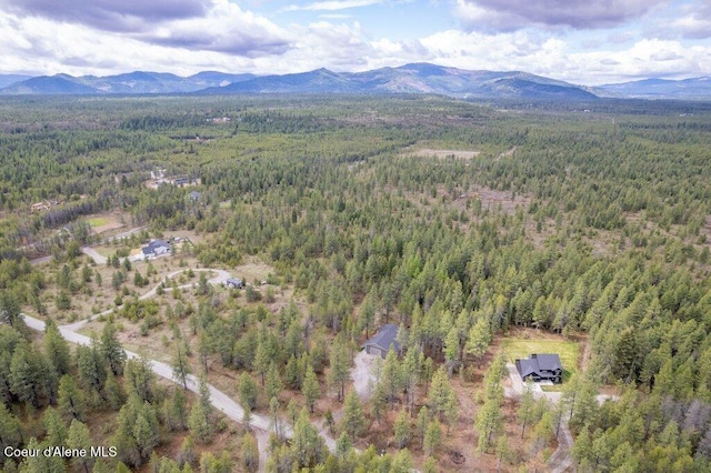 172 Wyatt Ln, Spirit Lake, ID 83869 - aerial overview of property's location with a mountainous background