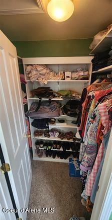 817 6th St, Kamiah, ID 83536 - spacious closet with carpet flooring