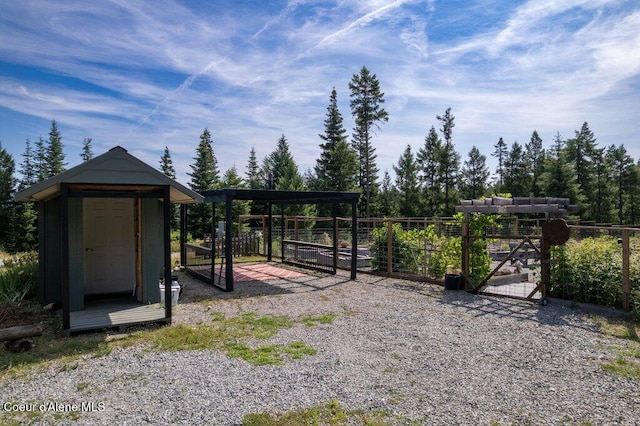 116 Mathews Ridge Rd, Priest River, ID 83856 - view of yard with a gate and a storage unit