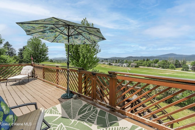635 N Divot Ave, Post Falls, ID 83854 - deck with a mountain view