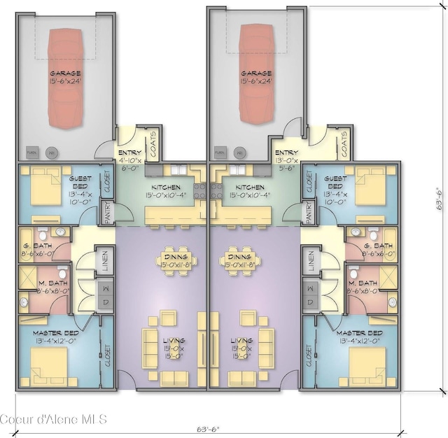 7881 N Mocha Loop, Coeur Dalene, ID 83815 - view of floor plan / room layout
